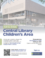 call to artists childrens area poster